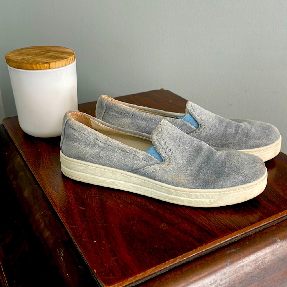 Prada slip ons 💕💙☀️